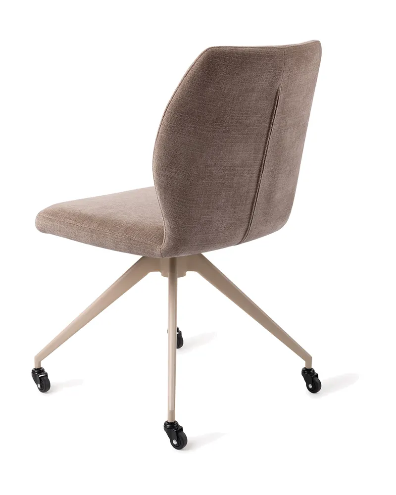 Ikata Esszimmerstuhl von Jesper Home in Mocha Mist, Glide, Beige, Ansicht 4