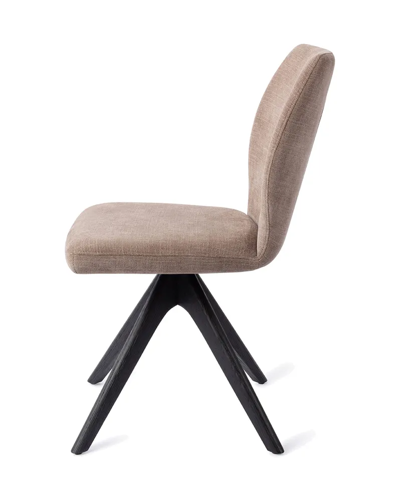 Ikata Esszimmerstuhl von Jesper Home in Mocha Mist, Revolve Oak, Schwarz, Ansicht 2