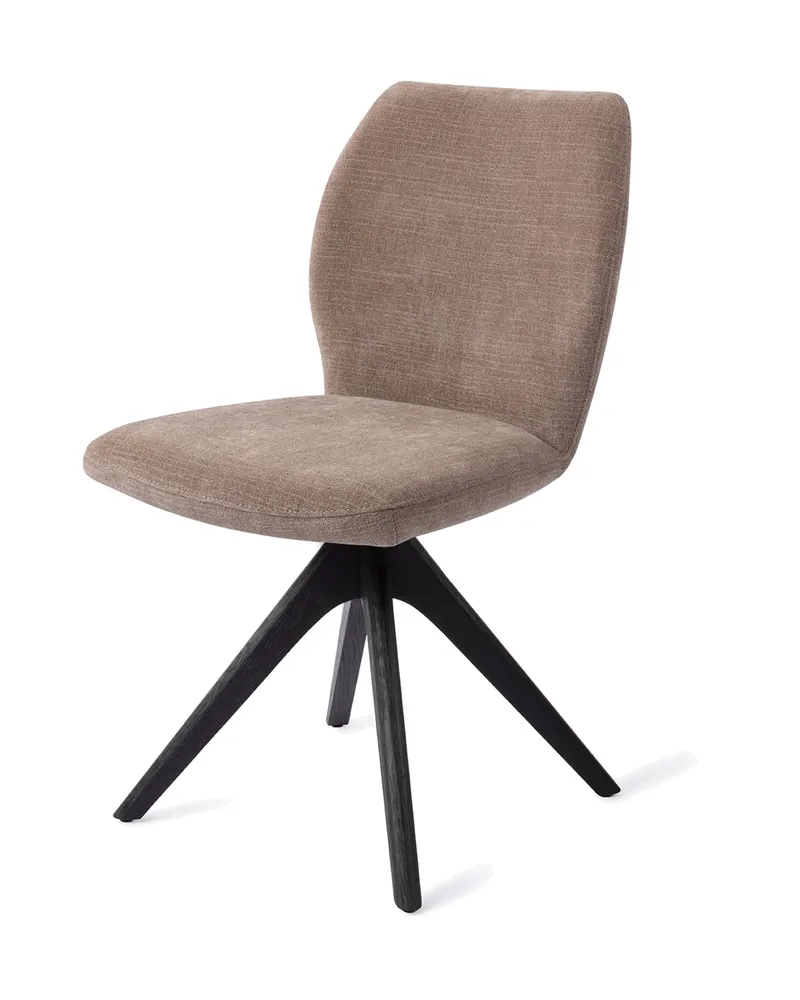 Ikata Esszimmerstuhl von Jesper Home in Mocha Mist, Revolve Oak, Schwarz, Ansicht 3