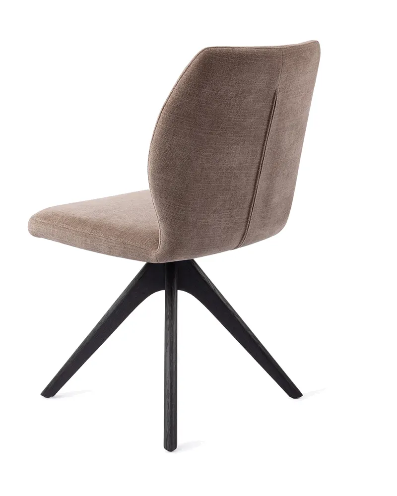 Ikata Esszimmerstuhl von Jesper Home in Mocha Mist, Revolve Oak, Schwarz, Ansicht 4