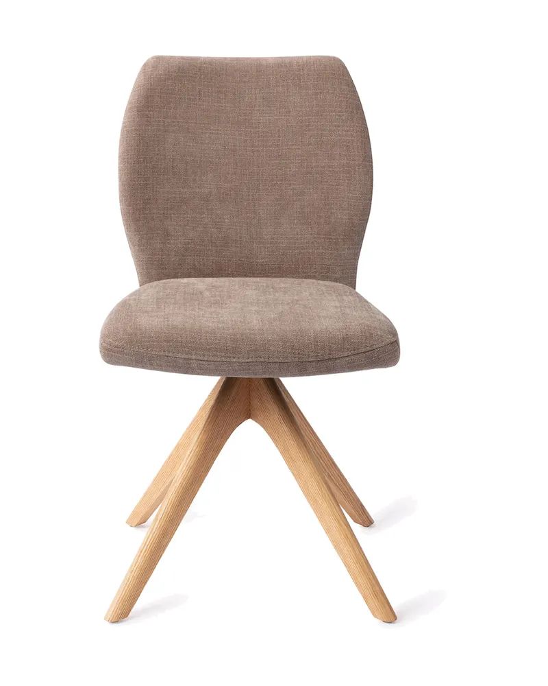 Ikata Esszimmerstuhl von Jesper Home in Mocha Mist, Revolve Oak, Natur, Ansicht 1