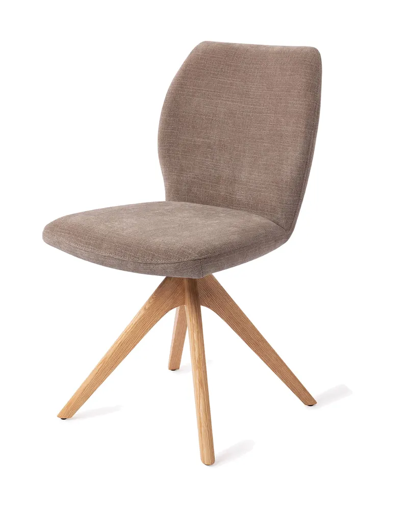 Ikata Esszimmerstuhl von Jesper Home in Mocha Mist, Revolve Oak, Natur, Ansicht 3