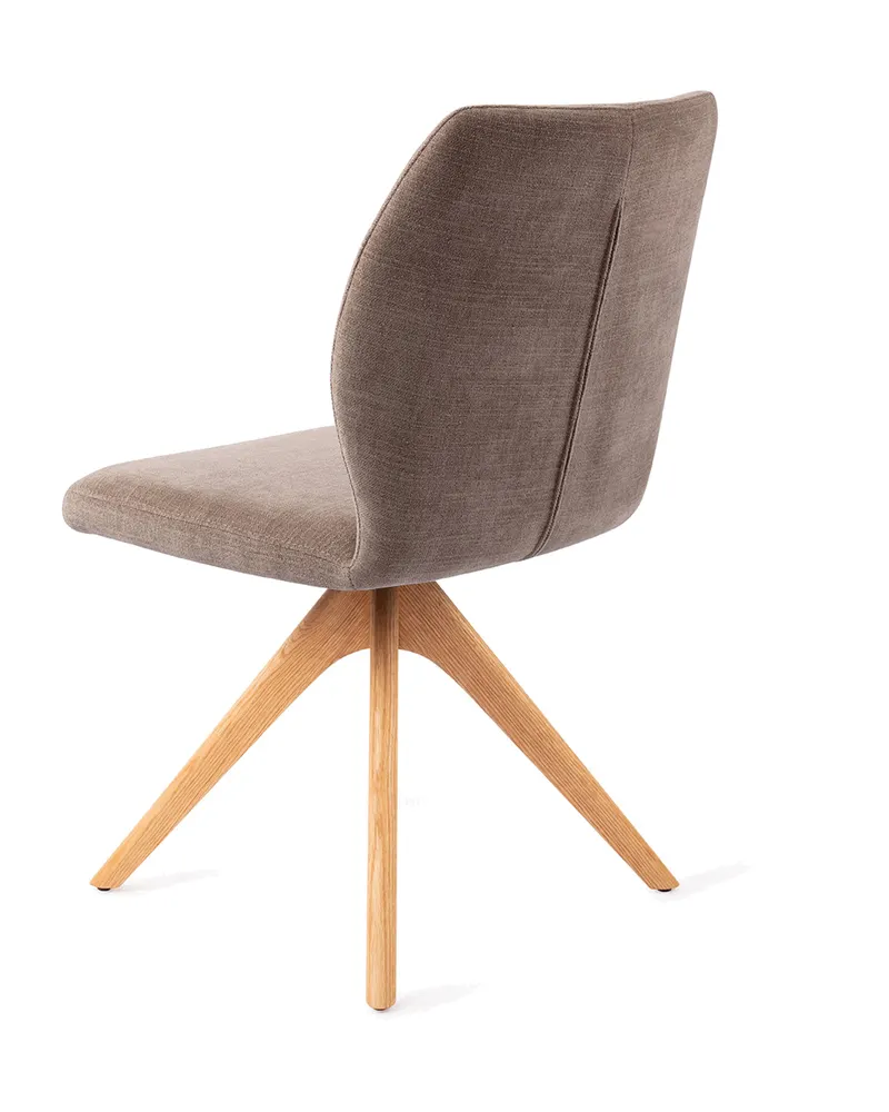 Ikata Esszimmerstuhl von Jesper Home in Mocha Mist, Revolve Oak, Natur, Ansicht 4