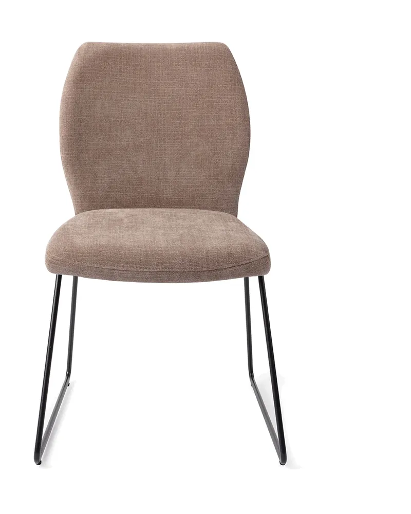 Ikata Esszimmerstuhl von Jesper Home in Mocha Mist, Slide, Schwarz, Ansicht 1