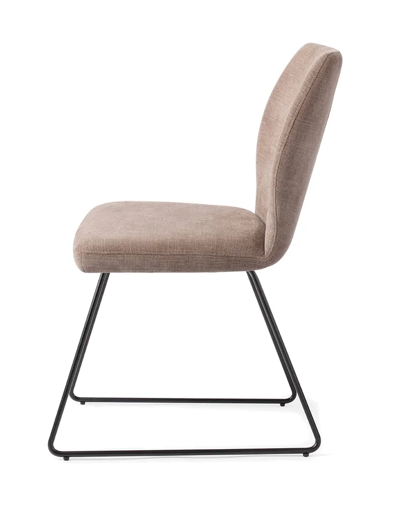 Ikata Esszimmerstuhl von Jesper Home in Mocha Mist, Slide, Schwarz, Ansicht 2