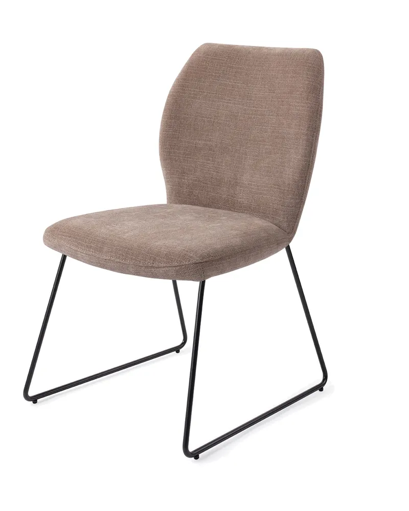 Ikata Esszimmerstuhl von Jesper Home in Mocha Mist, Slide, Schwarz, Ansicht 3