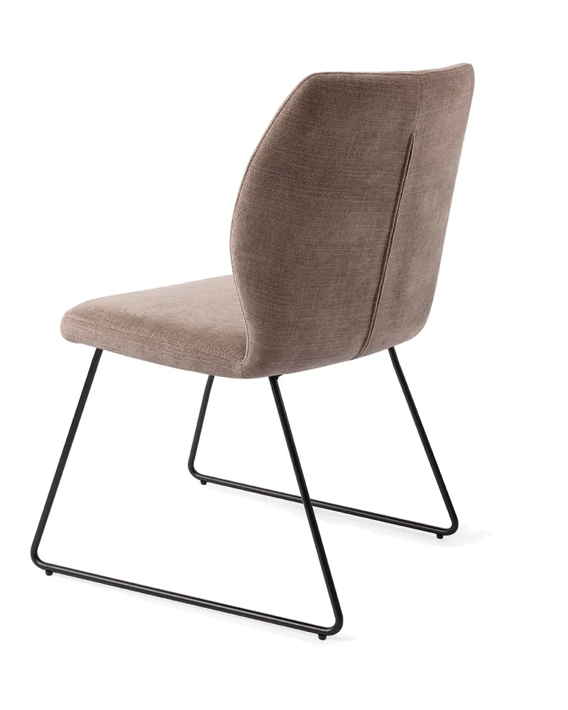 Ikata Esszimmerstuhl von Jesper Home in Mocha Mist, Slide, Schwarz, Ansicht 4