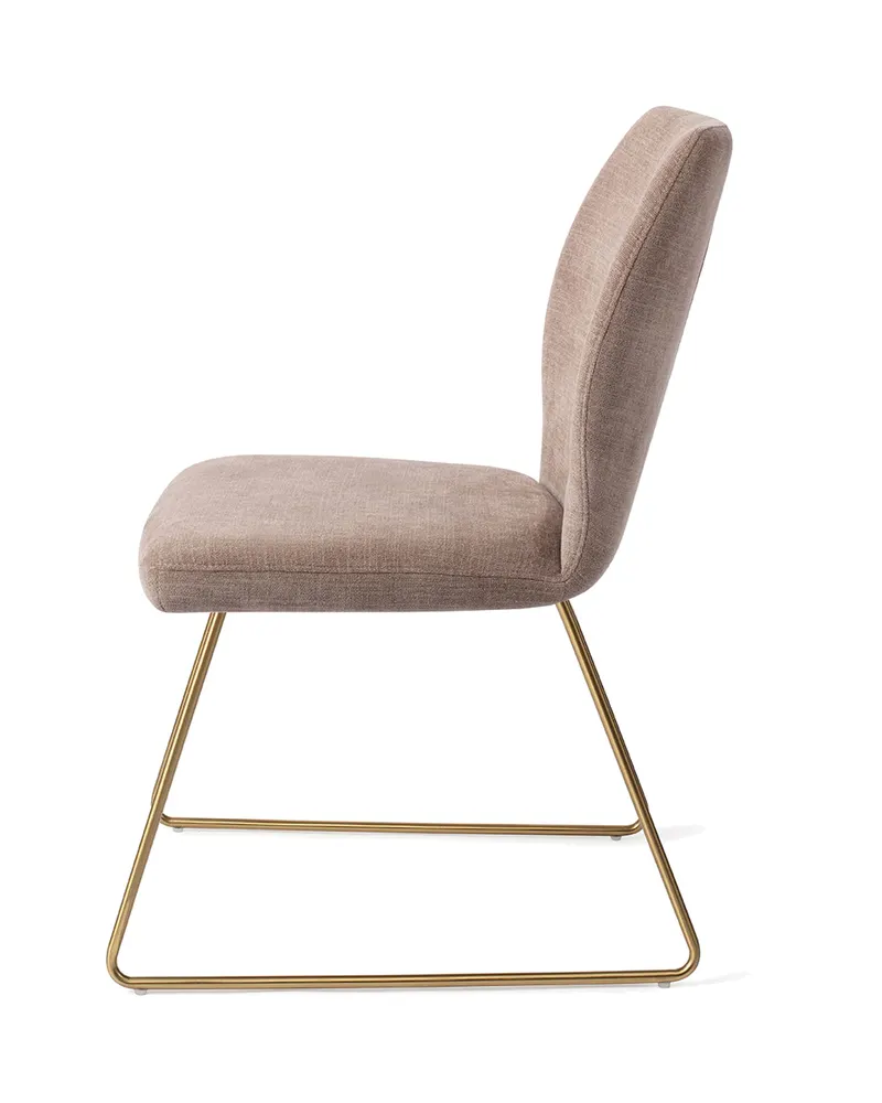 Ikata Esszimmerstuhl von Jesper Home in Mocha Mist, Slide, Gold, Ansicht 2