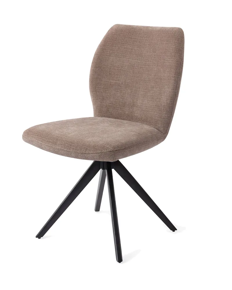 Ikata Esszimmerstuhl von Jesper Home in Mocha Mist, Turn, Schwarz, Ansicht 4
