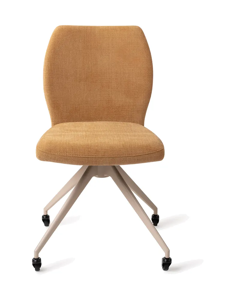 Ikata Esszimmerstuhl von Jesper Home in Honey Harvest, Glide, Beige, Ansicht 1