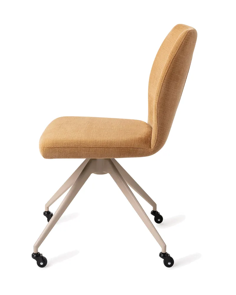 Ikata Esszimmerstuhl von Jesper Home in Honey Harvest, Glide, Beige, Ansicht 2