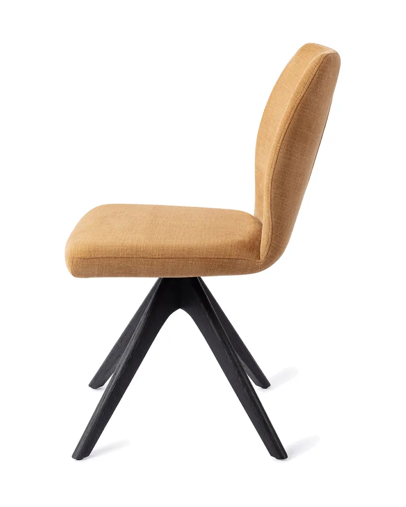 Ikata Esszimmerstuhl von Jesper Home in Honey Harvest, Revolve Oak, Schwarz, Ansicht 2