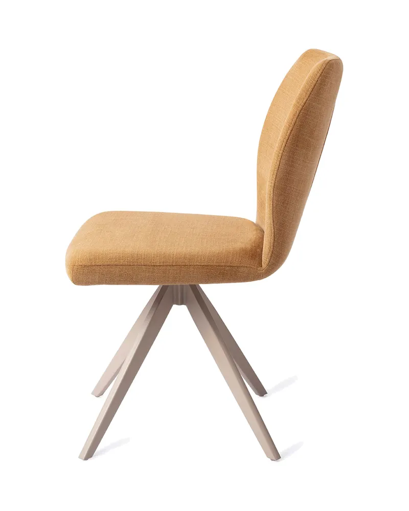 Ikata Esszimmerstuhl von Jesper Home in Honey Harvest, Turn, Beige, Ansicht 2