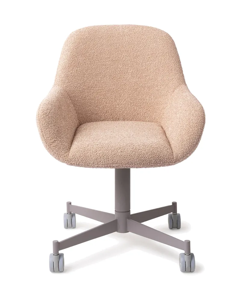 Kushi Esszimmerstuhl von Jesper Home in Flax Relax, Caster, Grau, Ansicht 1