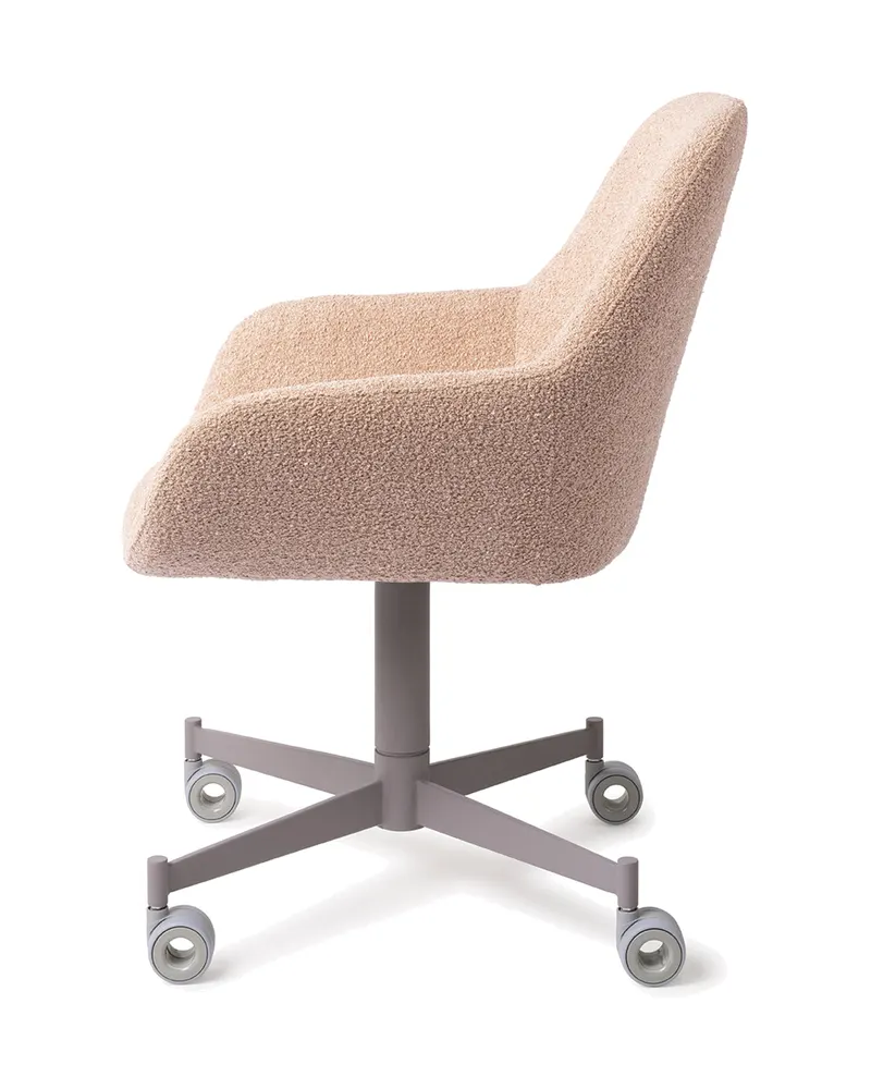 Kushi Esszimmerstuhl von Jesper Home in Flax Relax, Caster, Grau, Ansicht 2