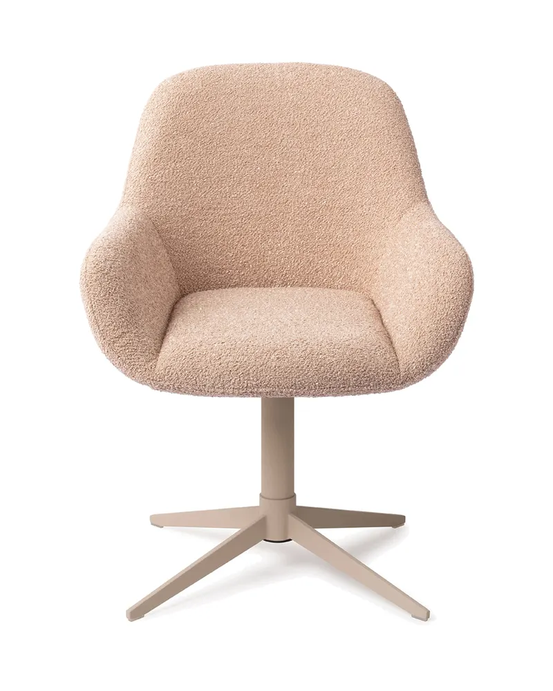 Kushi Esszimmerstuhl von Jesper Home in Flax Relax, Quad, Beige, Ansicht 1