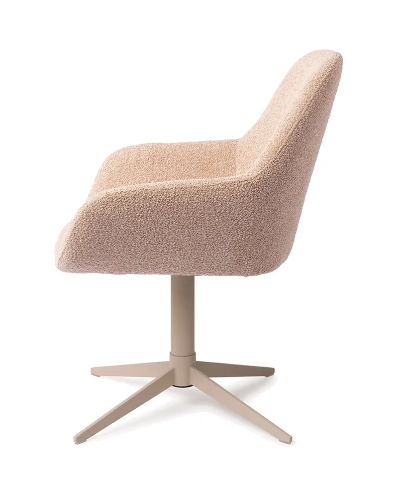 Kushi Esszimmerstuhl von Jesper Home in Flax Relax, Quad, Beige, Ansicht 2