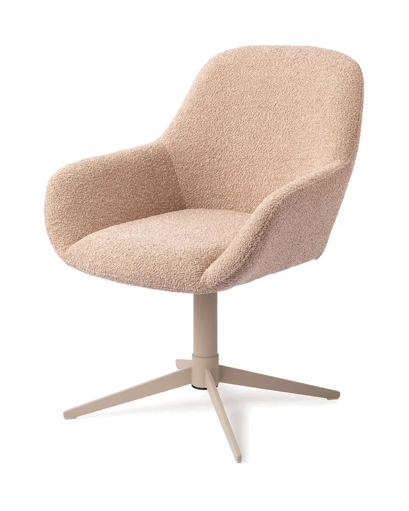 Kushi Esszimmerstuhl von Jesper Home in Flax Relax, Quad, Beige, Ansicht 3