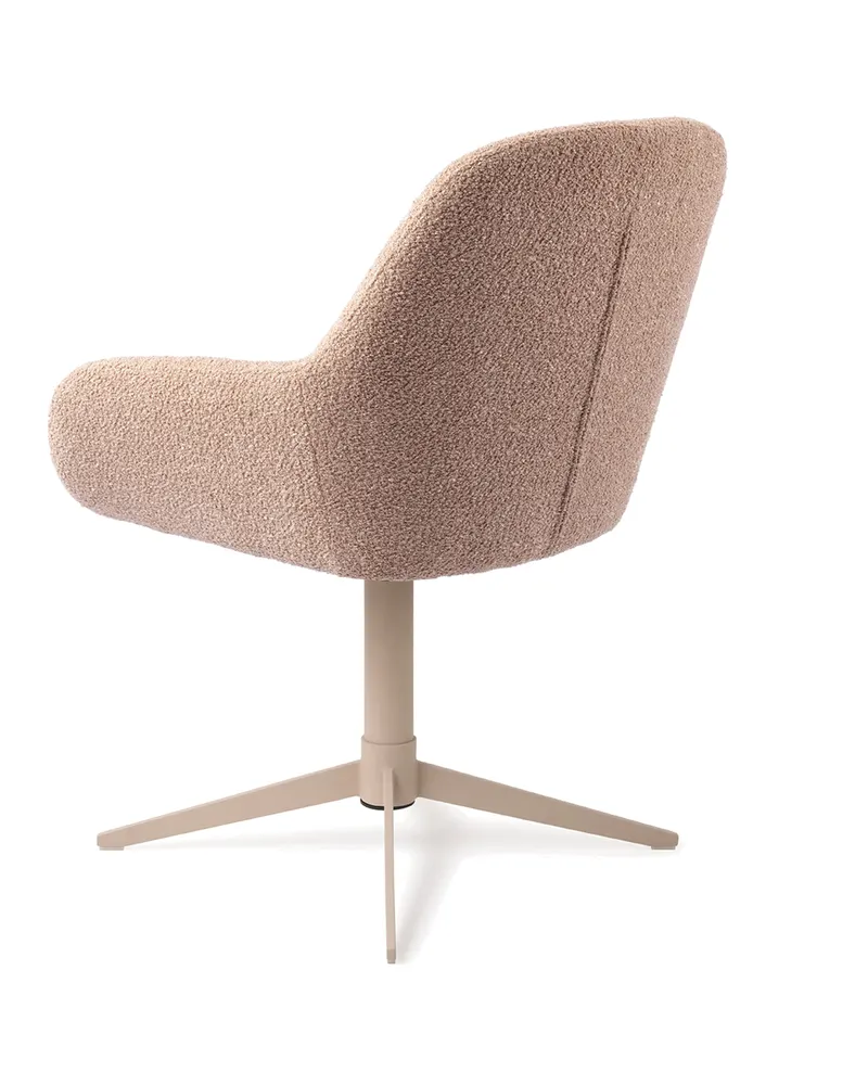 Kushi Esszimmerstuhl von Jesper Home in Flax Relax, Quad, Beige, Ansicht 4