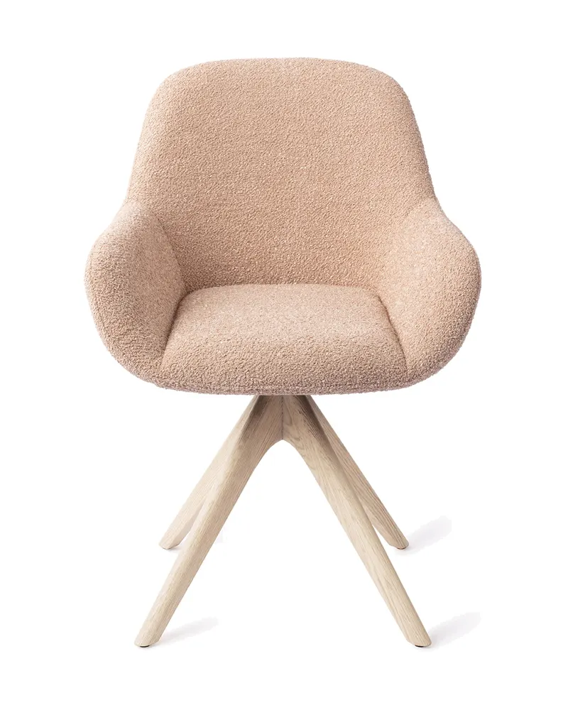 Kushi Esszimmerstuhl von Jesper Home in Flax Relax, Revolve Oak, Gebleicht, Ansicht 1