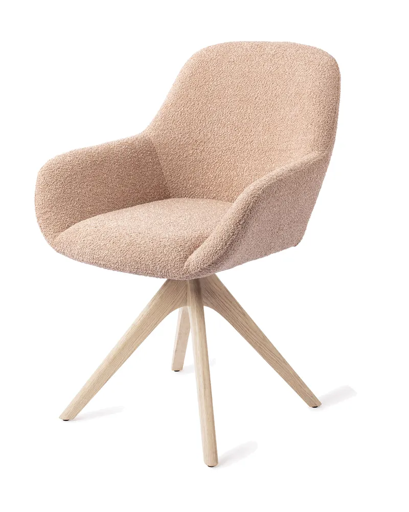Kushi Esszimmerstuhl von Jesper Home in Flax Relax, Revolve Oak, Gebleicht, Ansicht 3