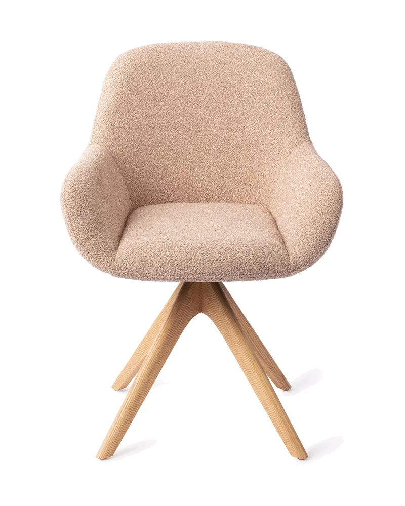 Kushi Esszimmerstuhl von Jesper Home in Flax Relax, Revolve Oak, Natur, Ansicht 1