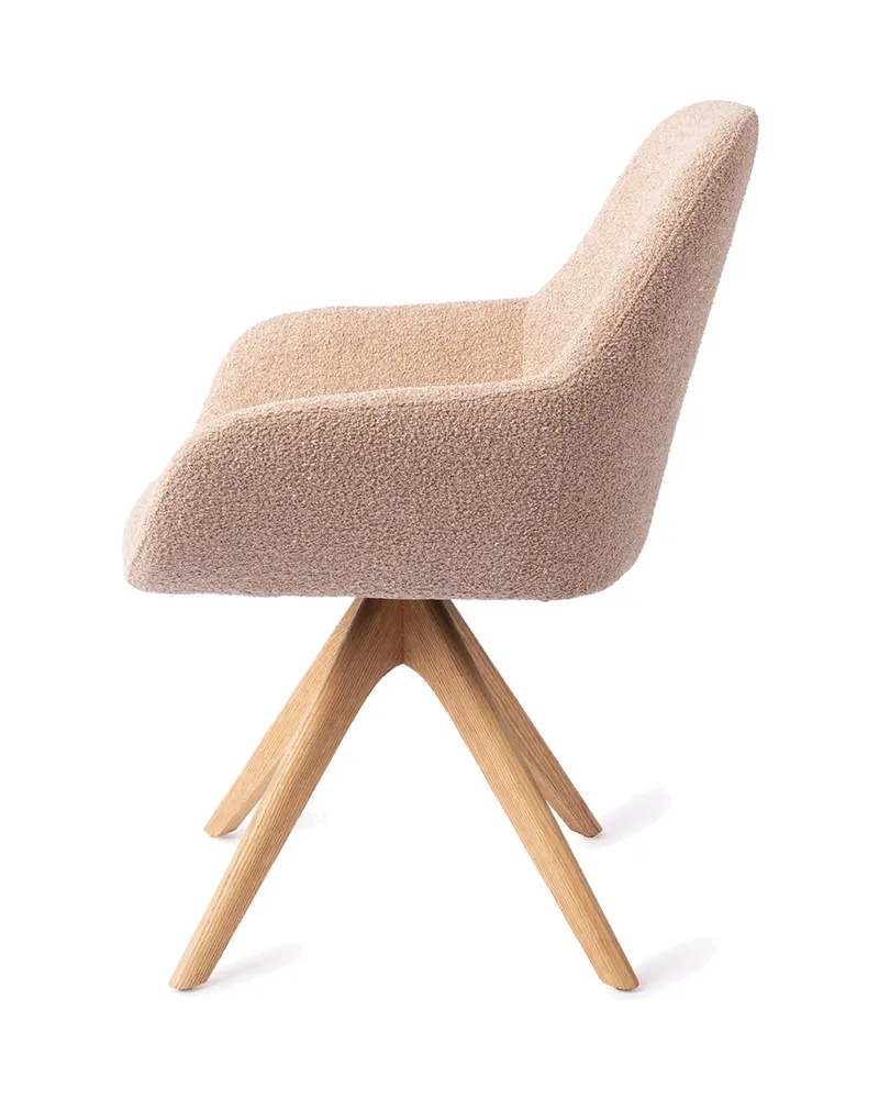 Kushi Esszimmerstuhl von Jesper Home in Flax Relax, Revolve Oak, Natur, Ansicht 2