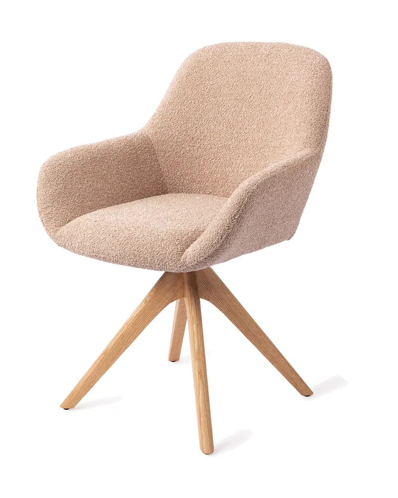 Kushi Esszimmerstuhl von Jesper Home in Flax Relax, Revolve Oak, Natur, Ansicht 3