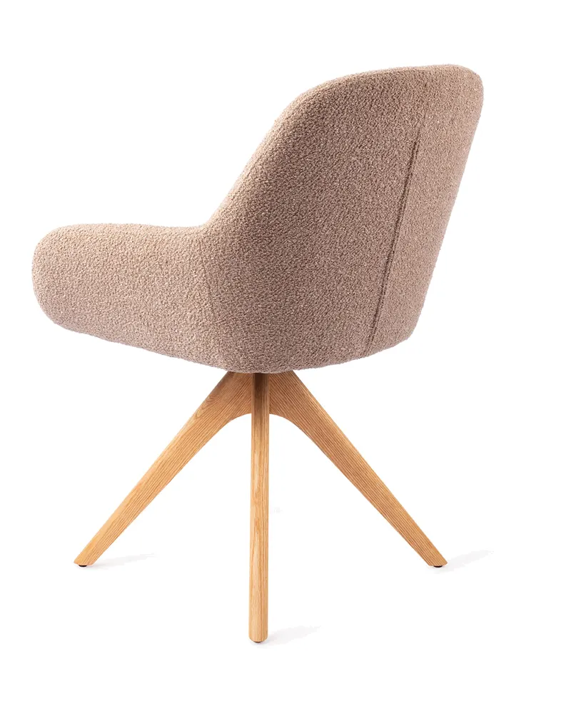 Kushi Esszimmerstuhl von Jesper Home in Flax Relax, Revolve Oak, Natur, Ansicht 4