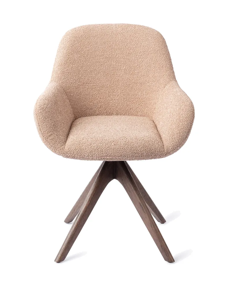 Kushi Esszimmerstuhl von Jesper Home in Flax Relax, Revolve Oak, Walnuss, Ansicht 1