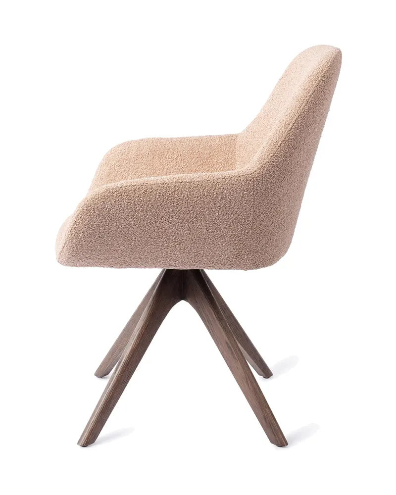 Kushi Esszimmerstuhl von Jesper Home in Flax Relax, Revolve Oak, Walnuss, Ansicht 2