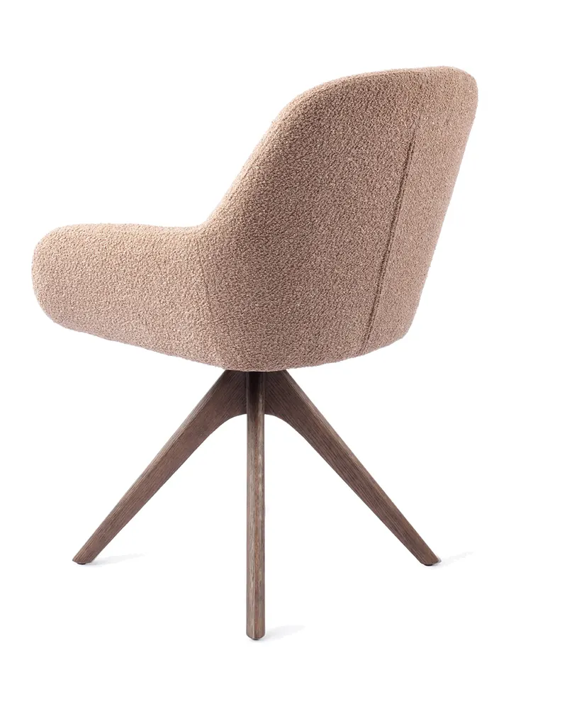 Kushi Esszimmerstuhl von Jesper Home in Flax Relax, Revolve Oak, Walnuss, Ansicht 4