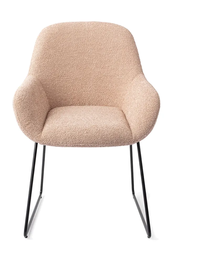 Kushi Esszimmerstuhl von Jesper Home in Flax Relax, Slide, Schwarz, Ansicht 1