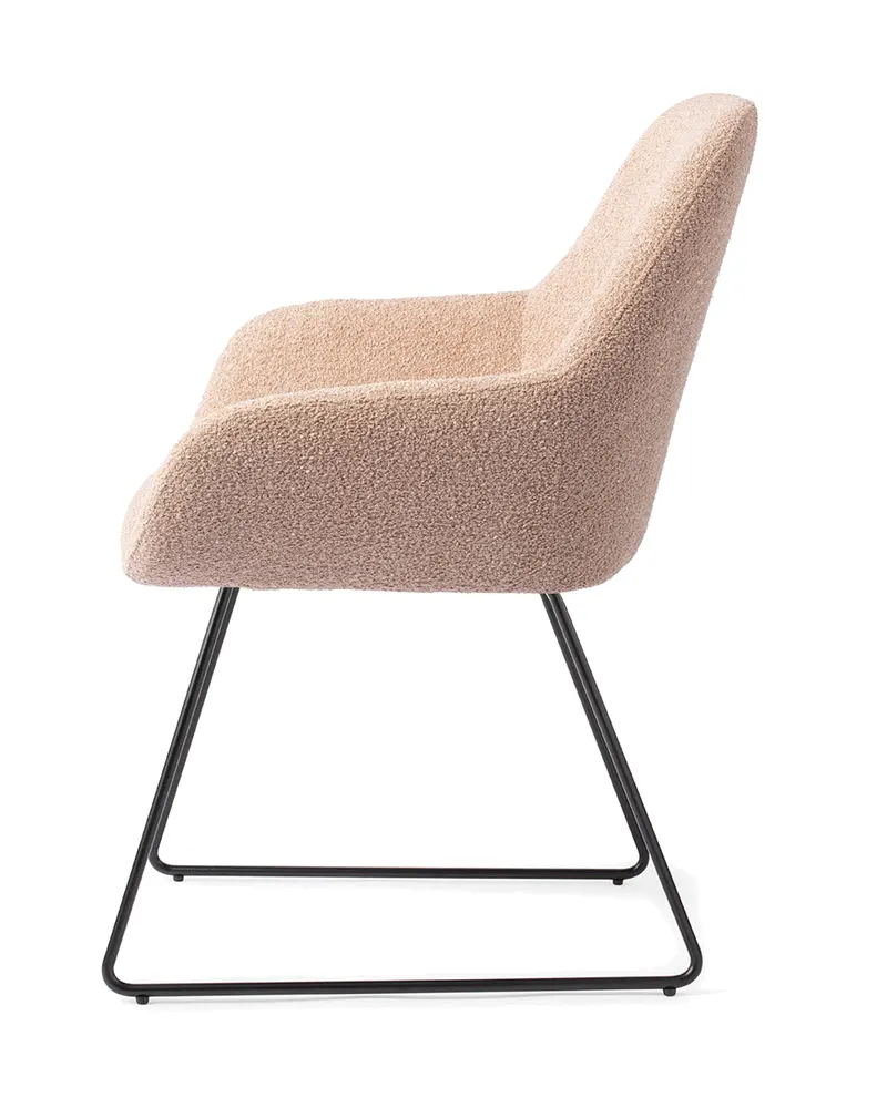 Kushi Esszimmerstuhl von Jesper Home in Flax Relax, Slide, Schwarz, Ansicht 2