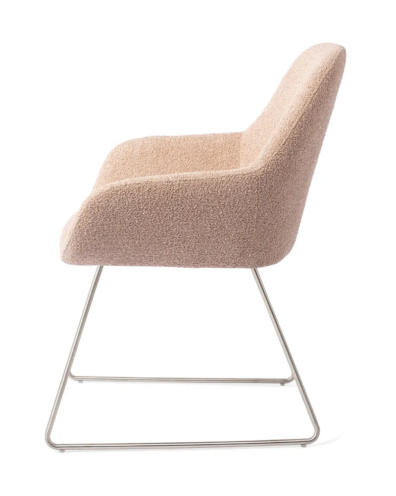 Kushi Esszimmerstuhl von Jesper Home in Flax Relax, Slide, Edelstahl, Ansicht 2
