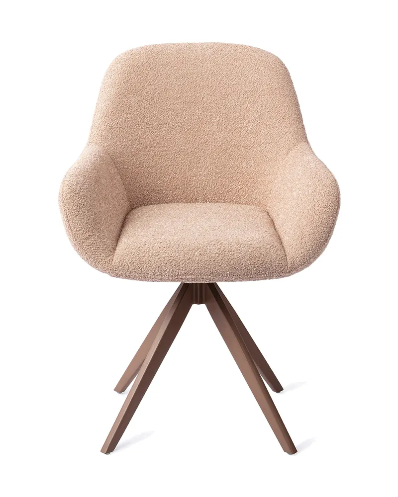 Kushi Esszimmerstuhl von Jesper Home in Flax Relax, Turn, Braun, Ansicht 1