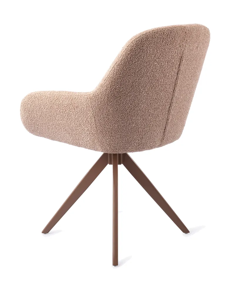 Kushi Esszimmerstuhl von Jesper Home in Flax Relax, Turn, Braun, Ansicht 4