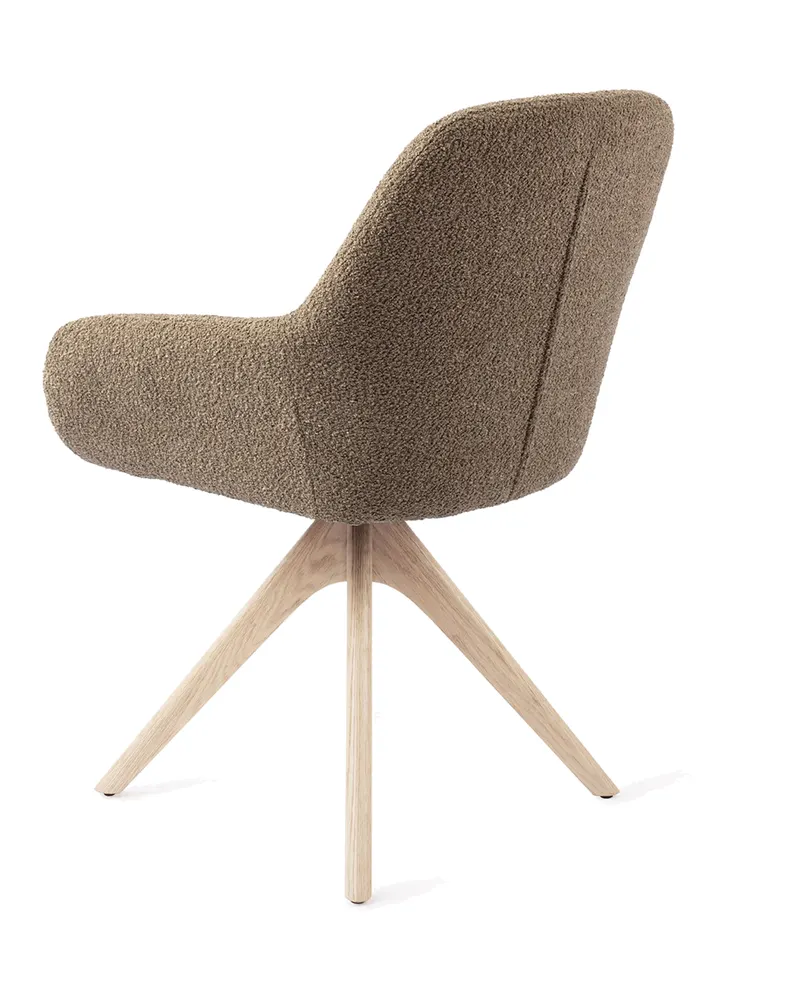 Kushi Esszimmerstuhl von Jesper Home in Moss Meadow, Revolve Oak, Gebleicht, Ansicht 4