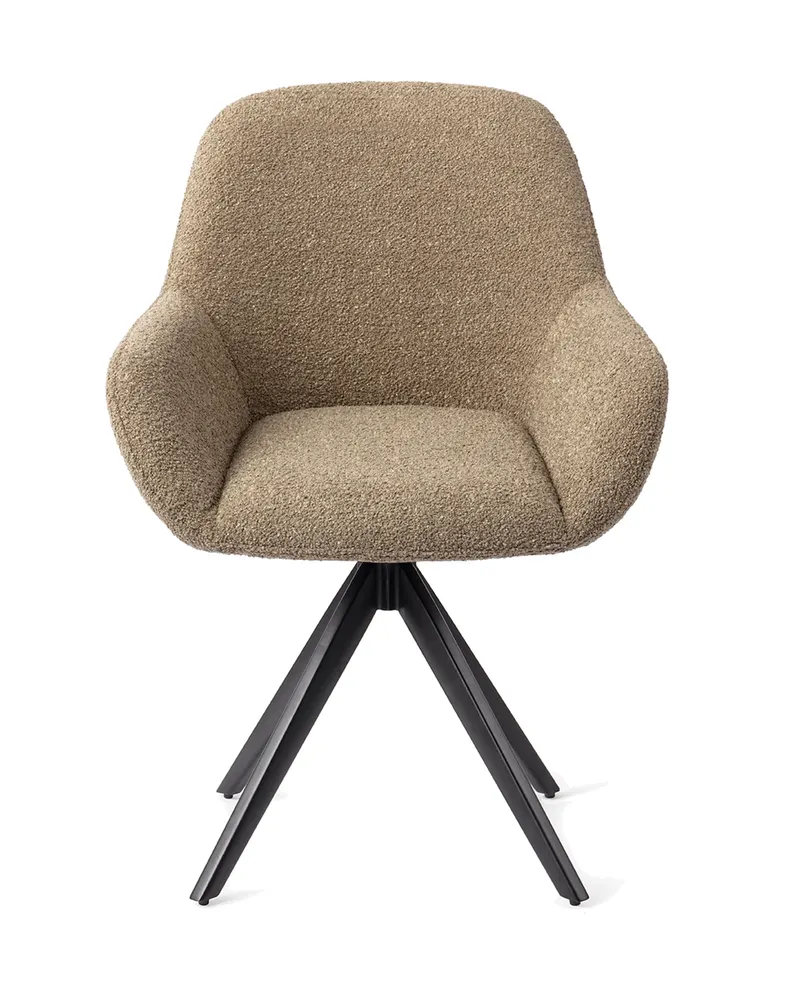 Kushi Esszimmerstuhl von Jesper Home in Moss Meadow, Turn, Schwarz, Ansicht 2