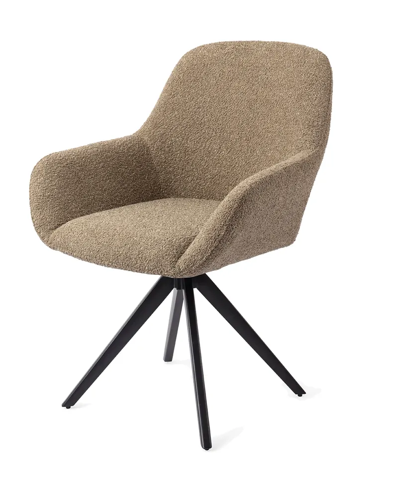 Kushi Esszimmerstuhl von Jesper Home in Moss Meadow, Turn, Schwarz, Ansicht 4