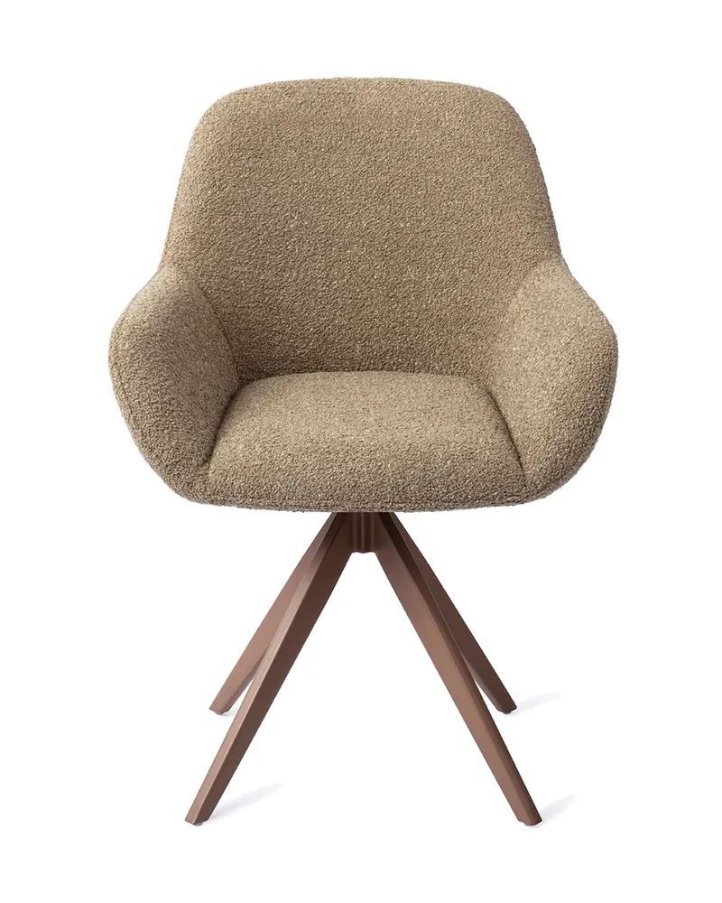 Kushi Esszimmerstuhl von Jesper Home in Moss Meadow, Turn, Braun, Ansicht 1
