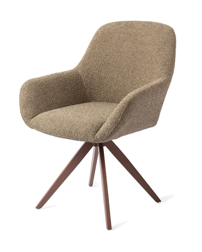 Kushi Esszimmerstuhl von Jesper Home in Moss Meadow, Turn, Braun, Ansicht 3