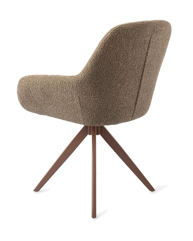 Kushi Esszimmerstuhl von Jesper Home in Moss Meadow, Turn, Braun, Ansicht 4