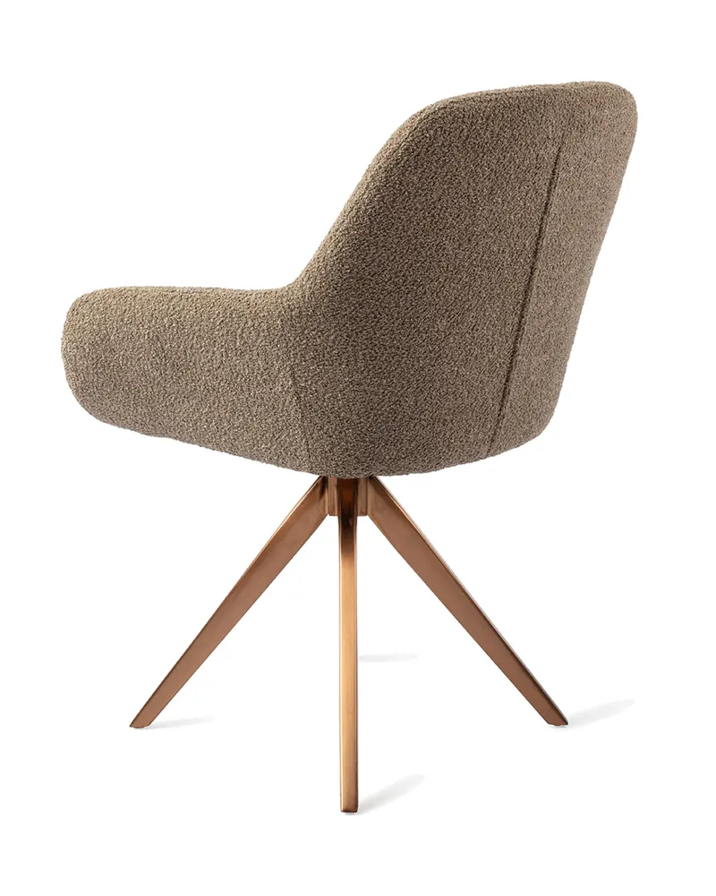 Kushi Esszimmerstuhl von Jesper Home in Moss Meadow, Turn, Roségold, Ansicht 4