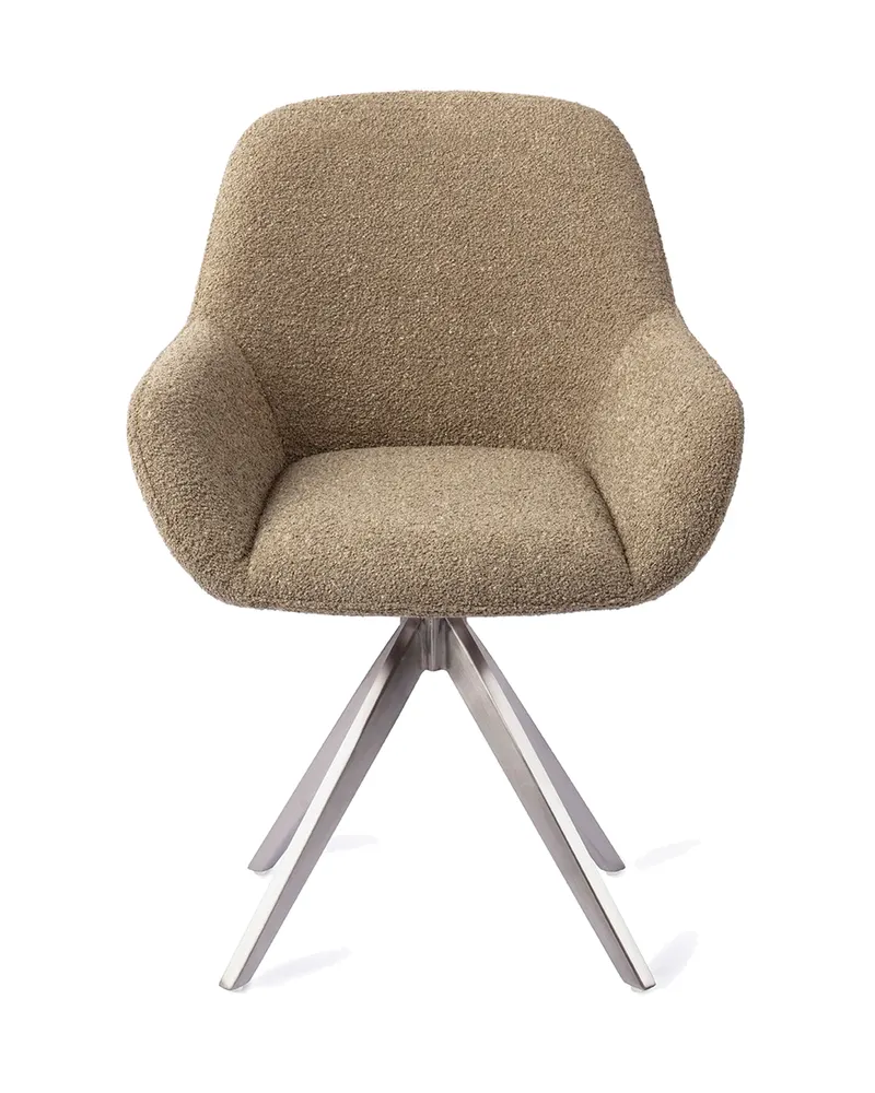 Kushi Esszimmerstuhl von Jesper Home in Moss Meadow, Turn, Edelstahl, Ansicht 1