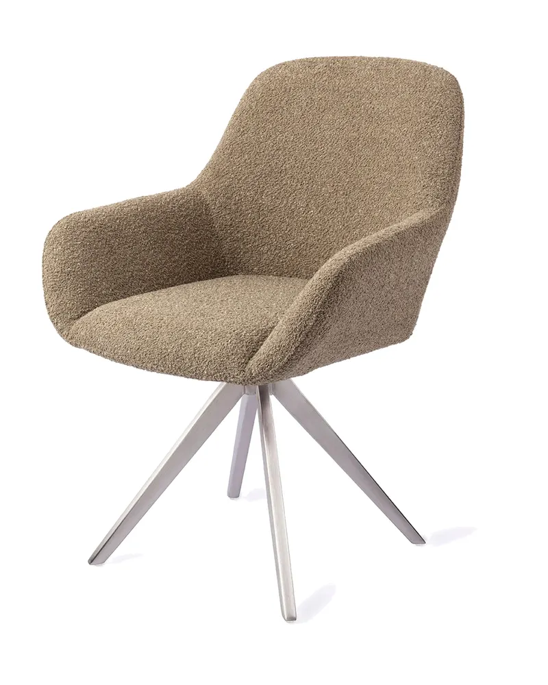 Kushi Esszimmerstuhl von Jesper Home in Moss Meadow, Turn, Edelstahl, Ansicht 3