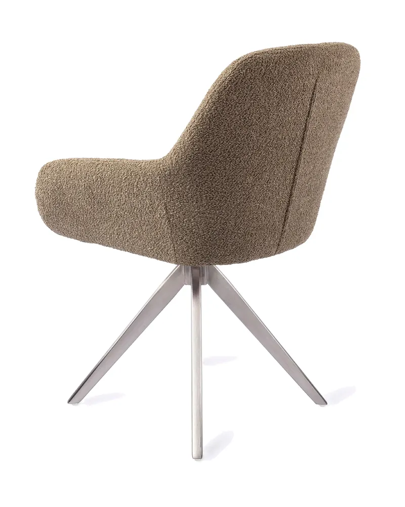 Kushi Esszimmerstuhl von Jesper Home in Moss Meadow, Turn, Edelstahl, Ansicht 4