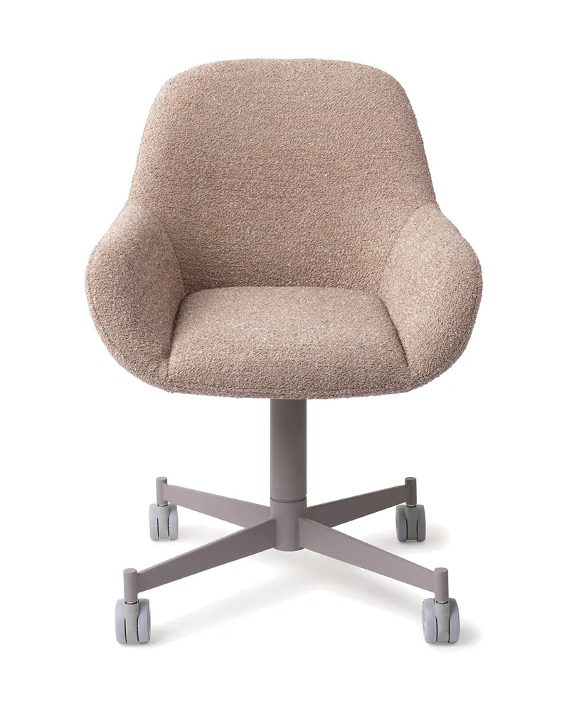 Kushi Esszimmerstuhl von Jesper Home in Stone Haze, Caster, Grau, Ansicht 1