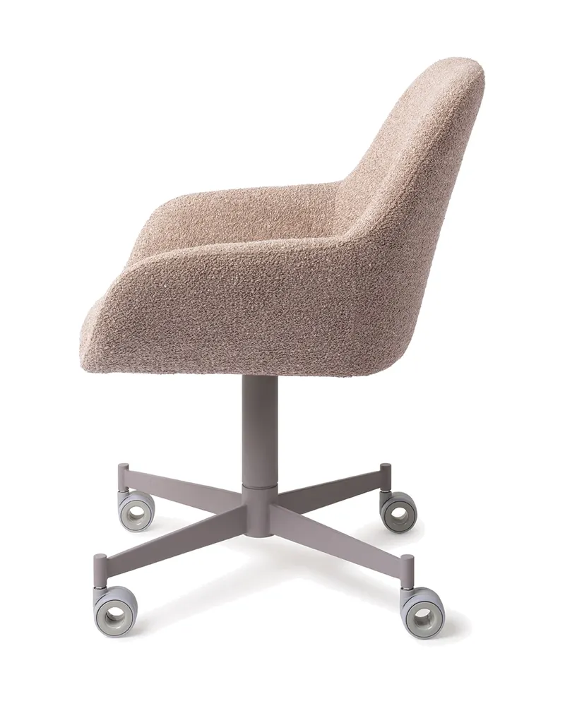 Kushi Esszimmerstuhl von Jesper Home in Stone Haze, Caster, Grau, Ansicht 2