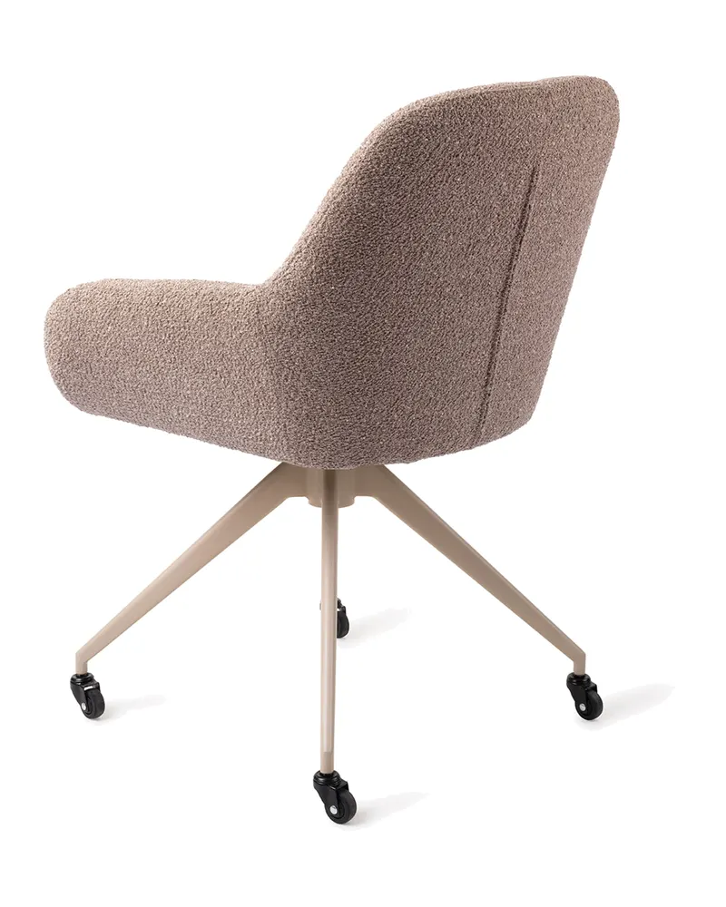 Kushi Esszimmerstuhl von Jesper Home in Stone Haze, Glide, Beige, Ansicht 4